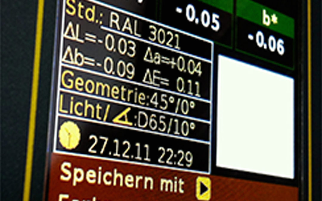 Absolut CIE lab color values