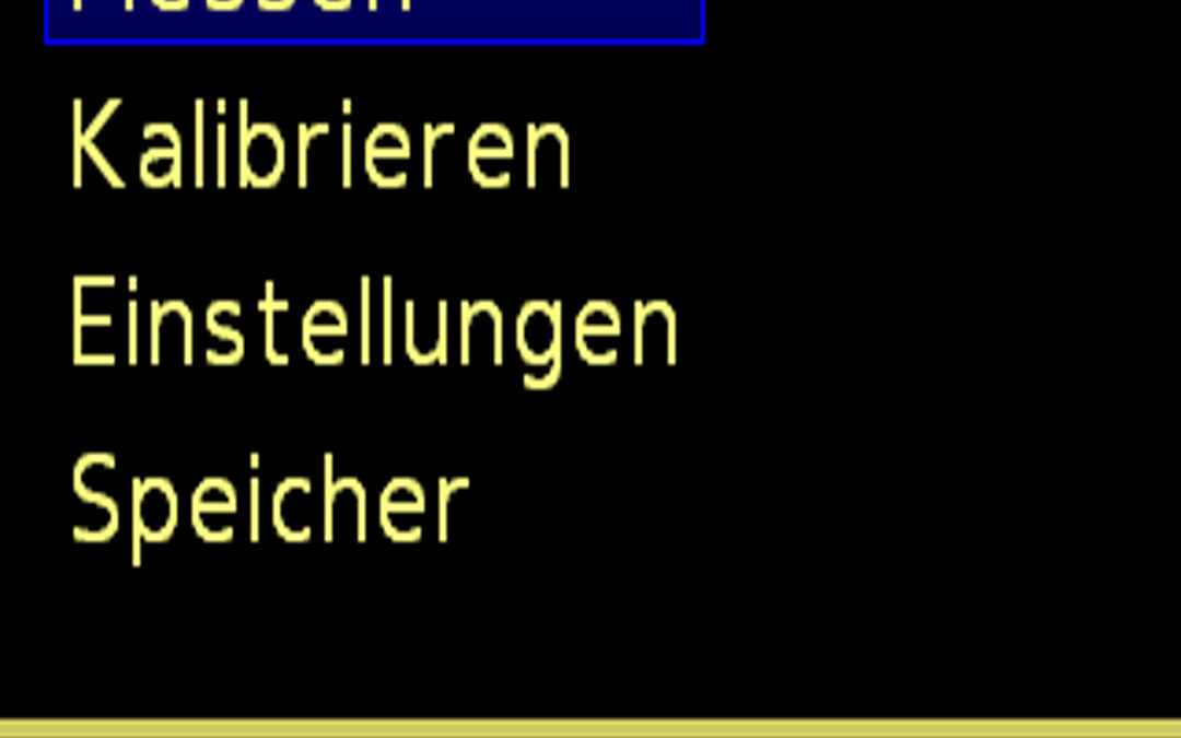 User friendly menue operation