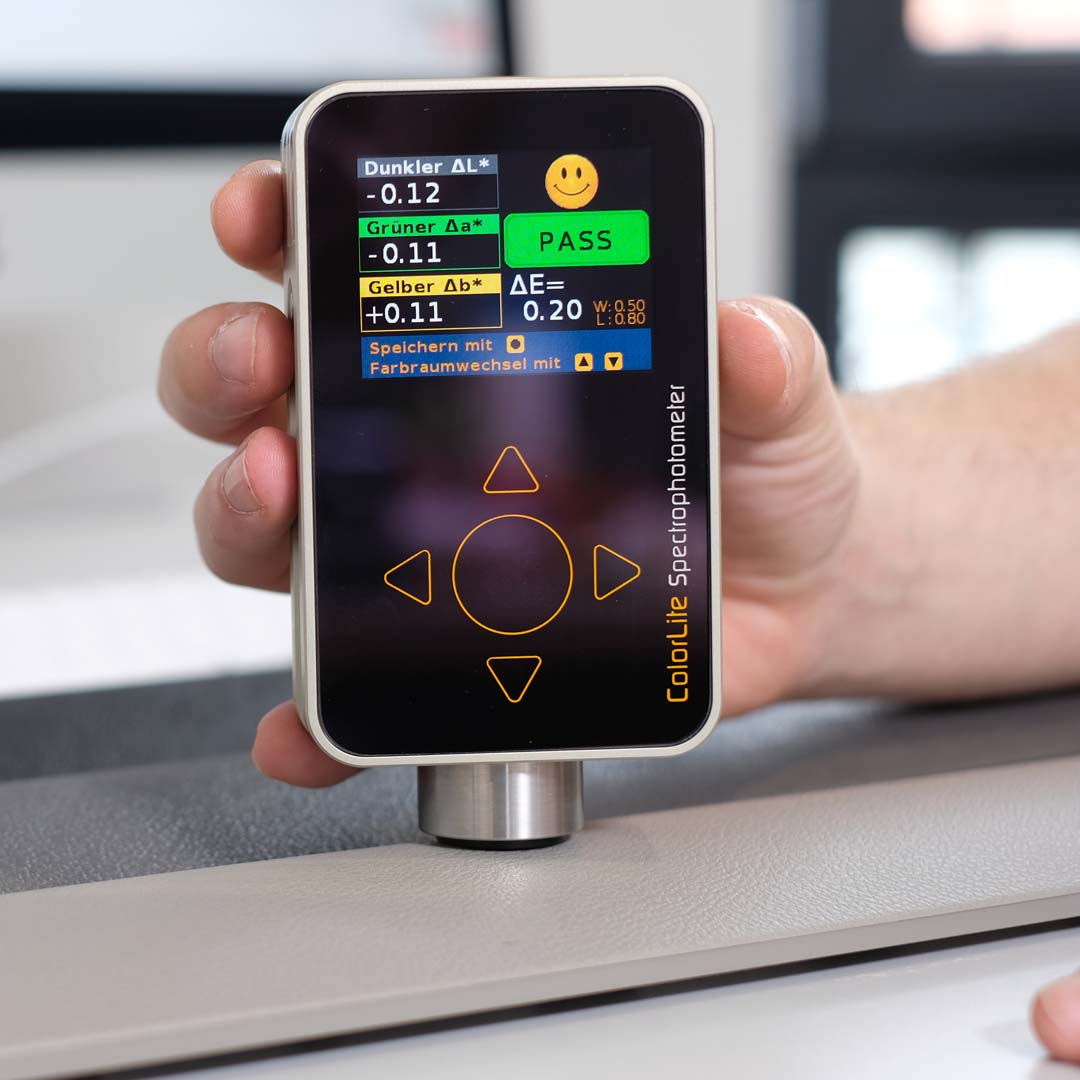 Handheld spectrophotometer xs1 for colour measurement, Farbtoleranzen festlegen