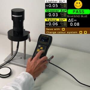 Colour measurement of creams and lotions using the ColorLite sph900 spectrophotometer.